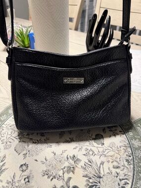 Black Leather Crossbody Bag - Jessica Simpson